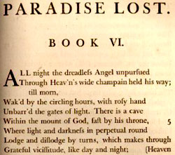 paradiso perduto di Milton